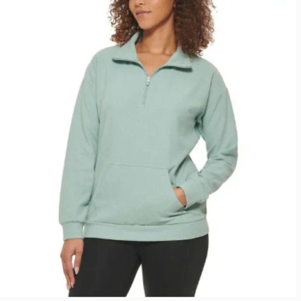 Marc New York by Andrew Marc Ribbed Midweight 1/4 Zip Pullover in Size S